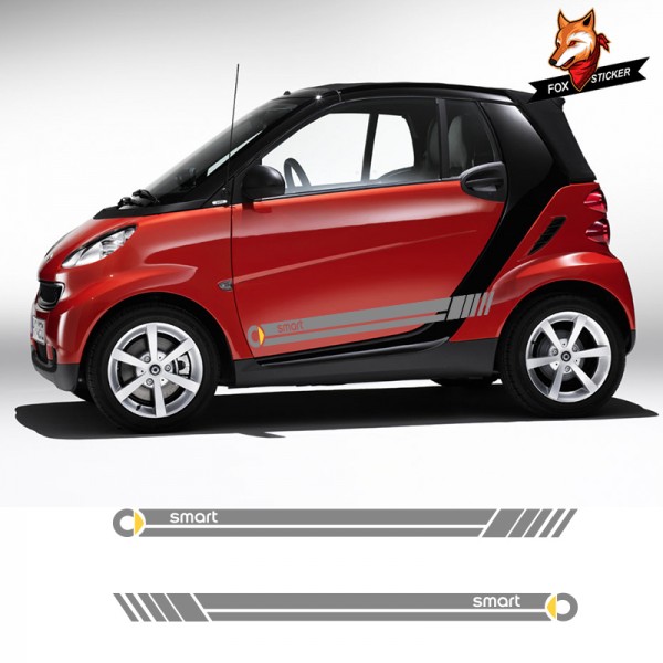 Auto Graphics Vehicle Decals Car Styling Side Skirt Stripes Sticker for Smart Forease Fortwo Forfour Fourjoy Forspeed